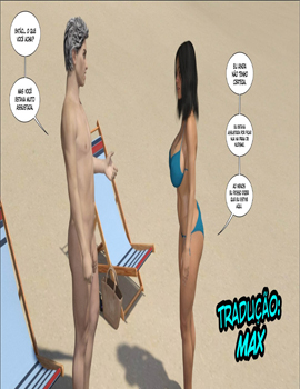 Esposa safada na praia de nudismo