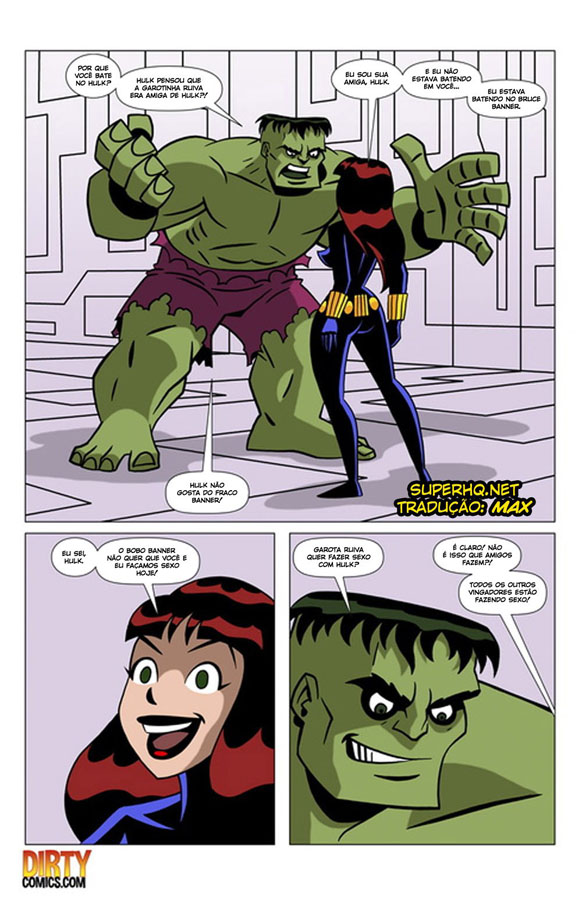 Avengers: Sexo da Viúva Negra e Hulk